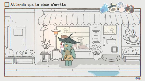 attente à un arrêt de bus